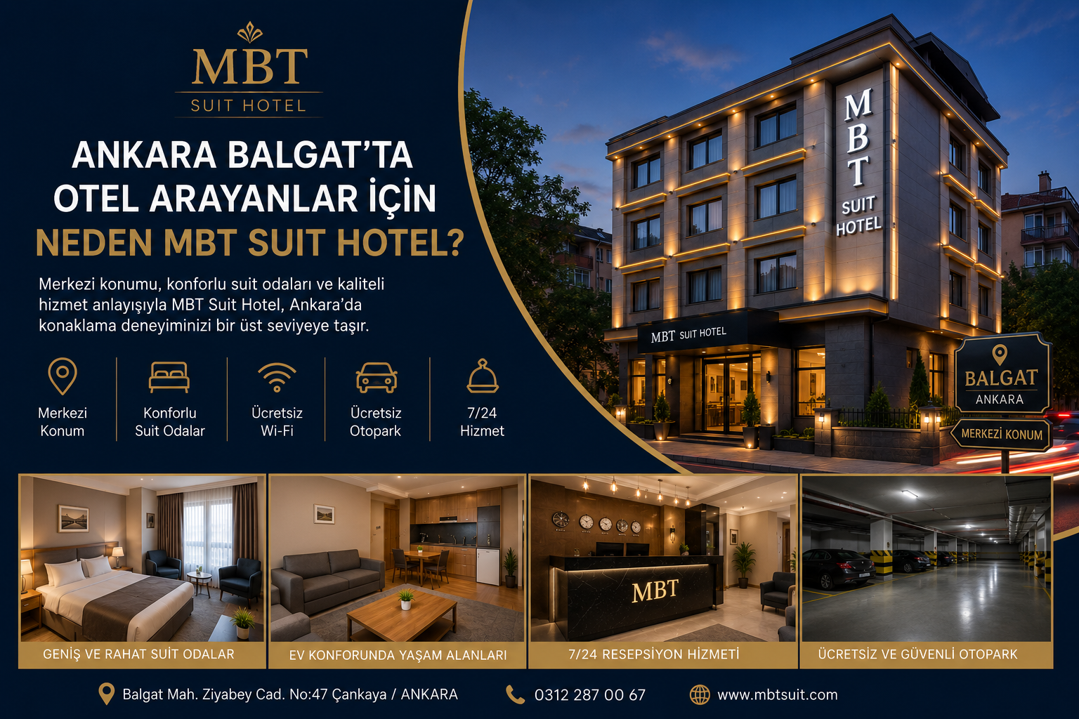 Ankara Balgat’ta Otel Arayanlar İçin Neden MBT Suit Hotel?