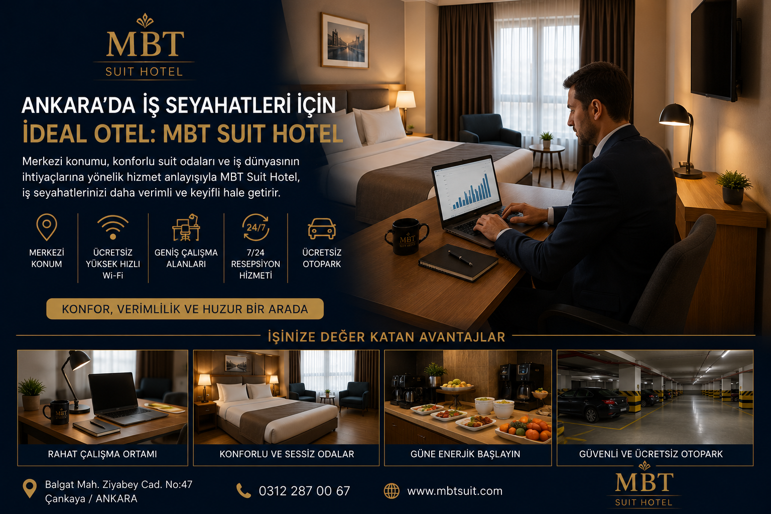 Ankara’da İş Seyahatleri İçin İdeal Otel: MBT Suit Hotel